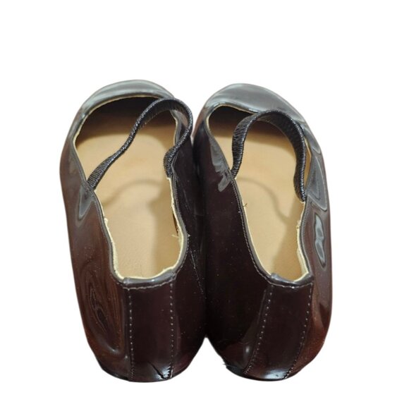 Madewell Greta Ballet Flats Patent Leather Mary Jane Brown Burgundy Womens Sze 8 - Picture 7 of 12